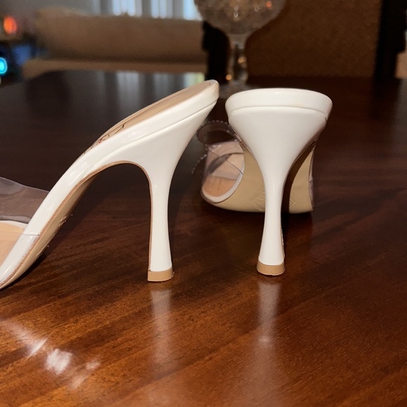 NWT‼️ NALEBE Dimante Mule in PVC Crystal Bow clear heels! Exquisite! - Picture 7 of 15